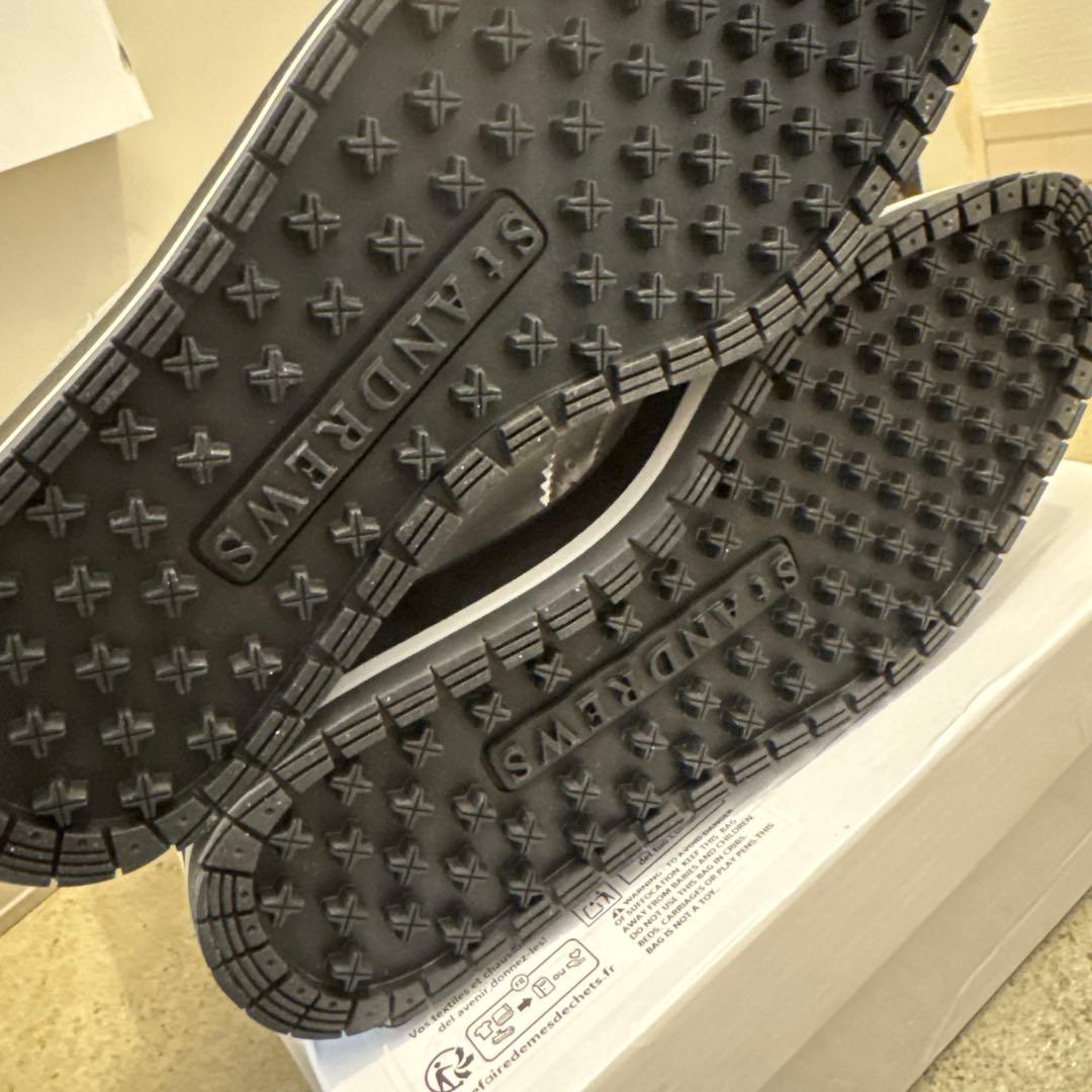 セントアンドリュース ゴルフシューズ スパイクレス シルバー