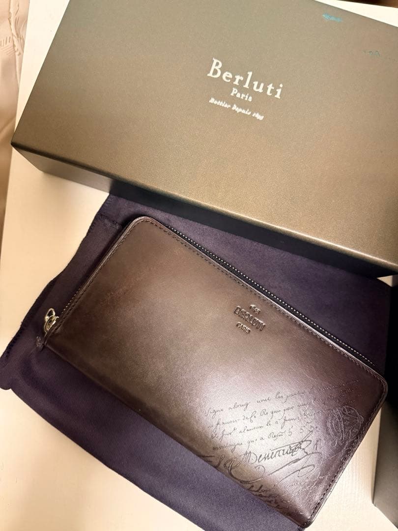 K.K/新品未使用品「BERLUTI 」ベルルッティ/ラウンドファスナー