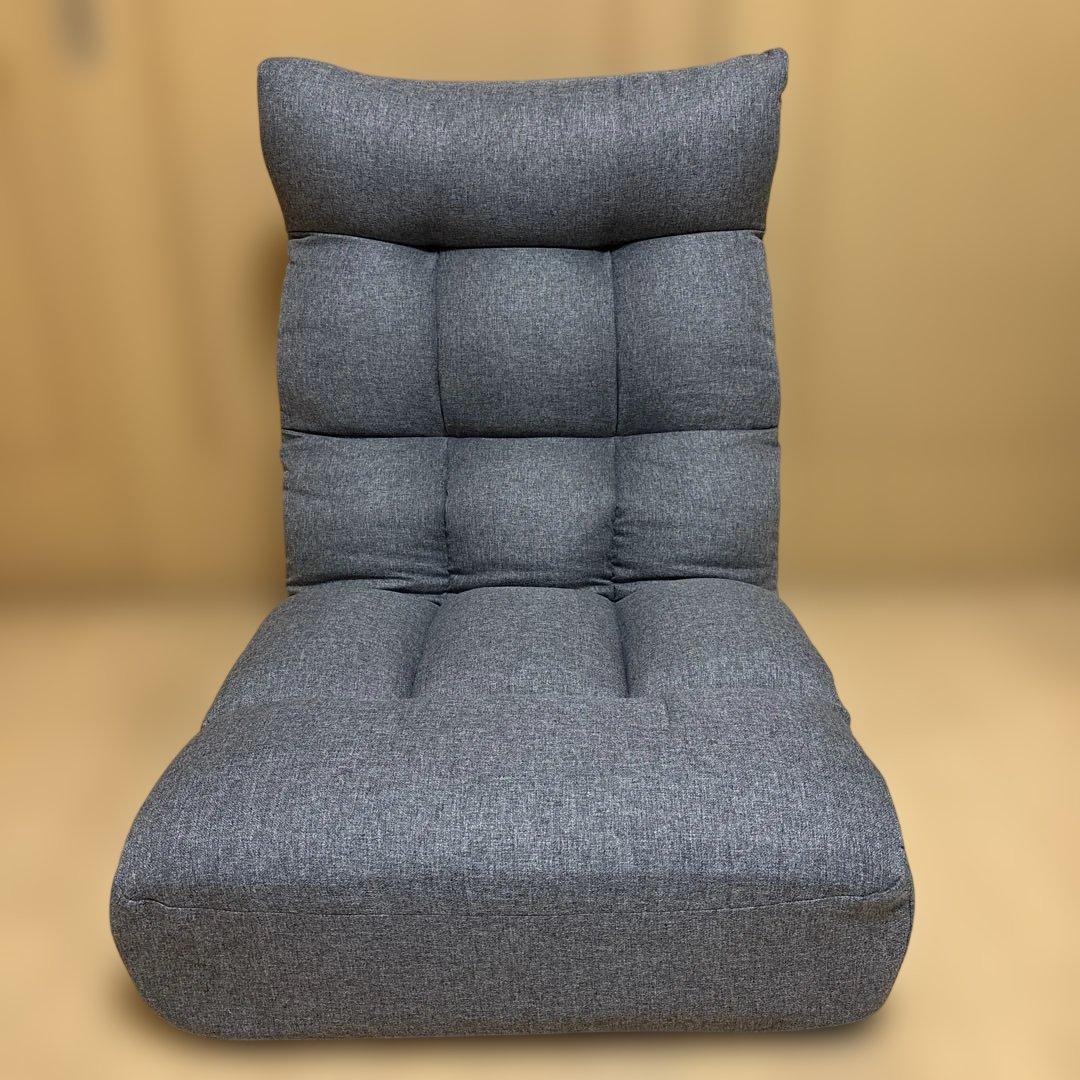 グレー リクライニングソファ 一人掛け座椅子