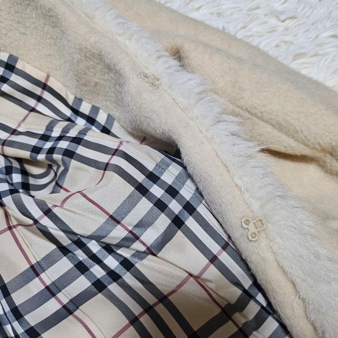 BURBERRY BLUE LABEL ロングコート モヘヤ アルパカ