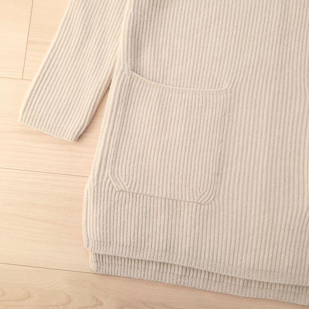 【未使用】'S Max Mara　ヴァージンウールカシミヤニット　グレージュ