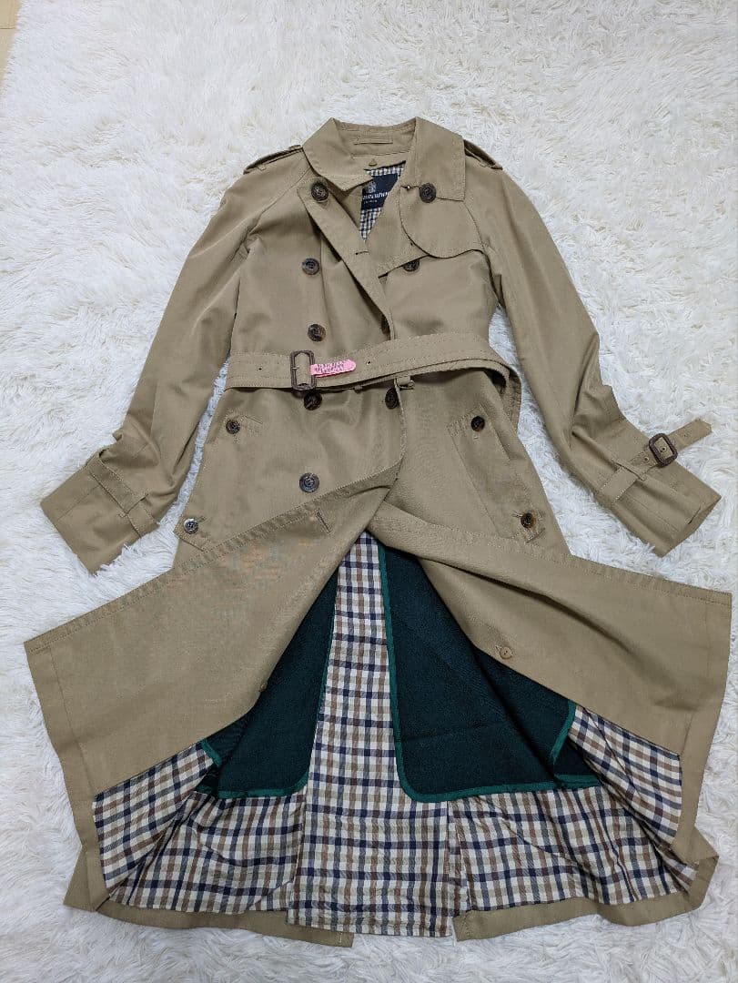 アクアスキュータム　トレンチコート　ライナー付き　ベルト　サイズ6