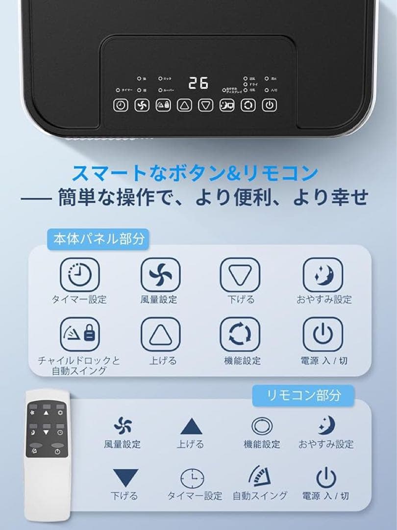 スポットクーラー 2025最新型 移動式エアコン 10畳 2.7kw 1台3役