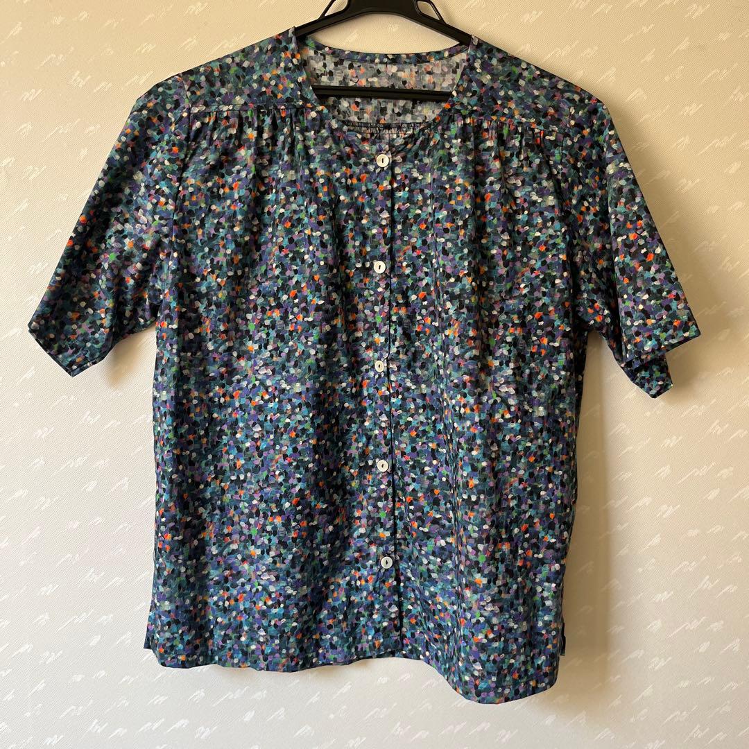 リバティ　ポインティリズム　ブラウス