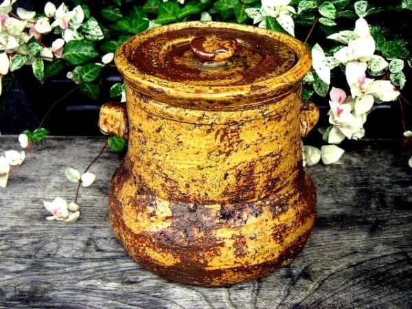 ♥時代♥　黄瀬戸　♥水指♥　骨董　古玩