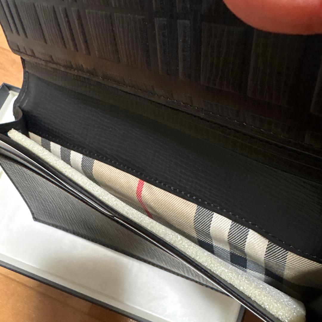 新品未使用⭐︎BURBERRY ブラックレザー 長財布