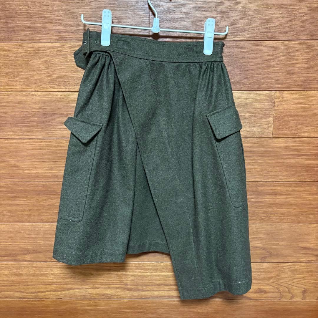 COMME des GARCONS カーゴポケット ラップスカート　Sサイズ