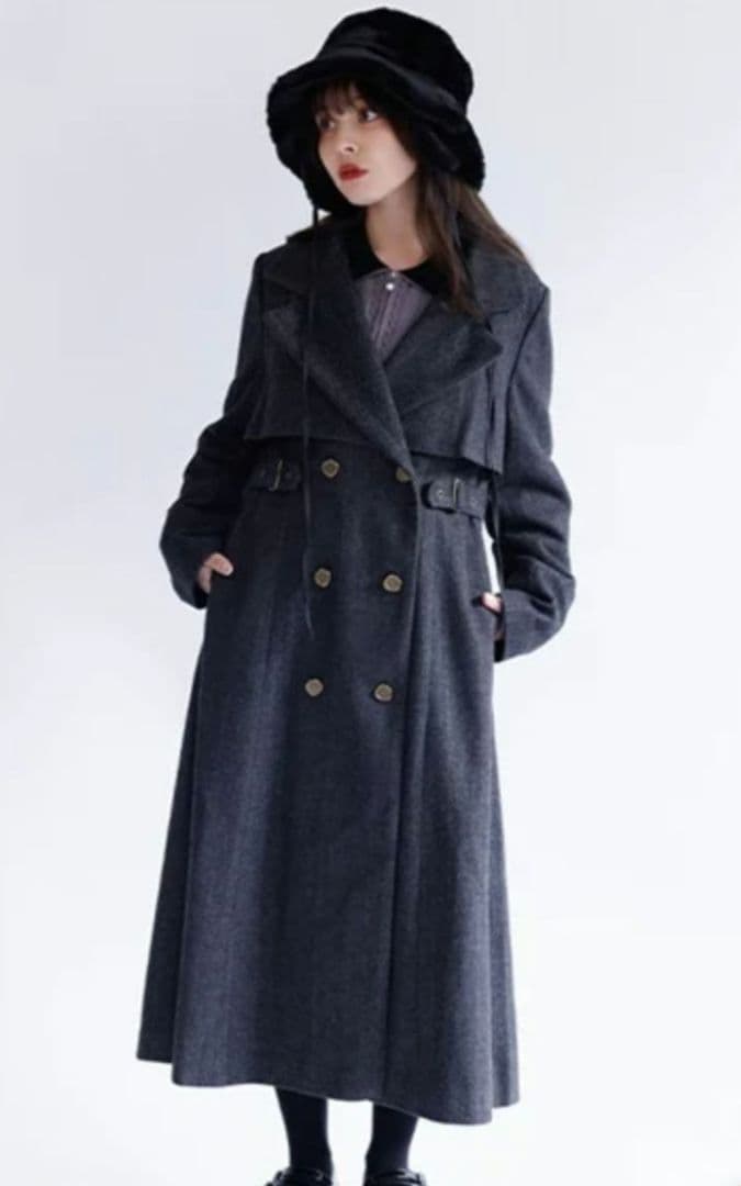 axesfemme　2WAYカラーロングコート