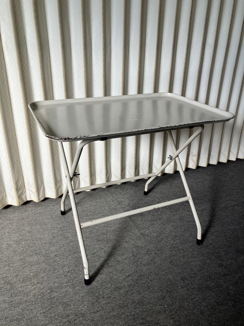 アイアンサイドテーブル　縫製ワゴン　アンティーク