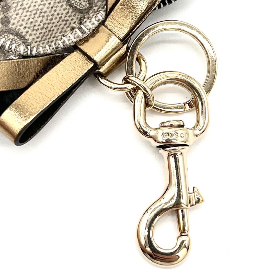 極美品　GUCCI グッチョリ チワワ GG柄 チャーム キーホルダー　ビーンズ
