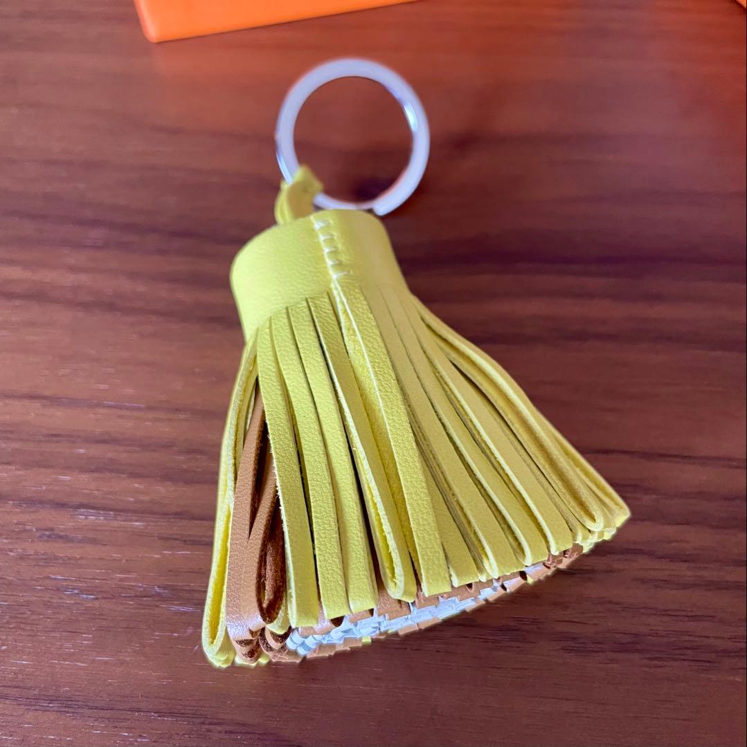 【美品】HERMES エルメスカルメン トリコロール