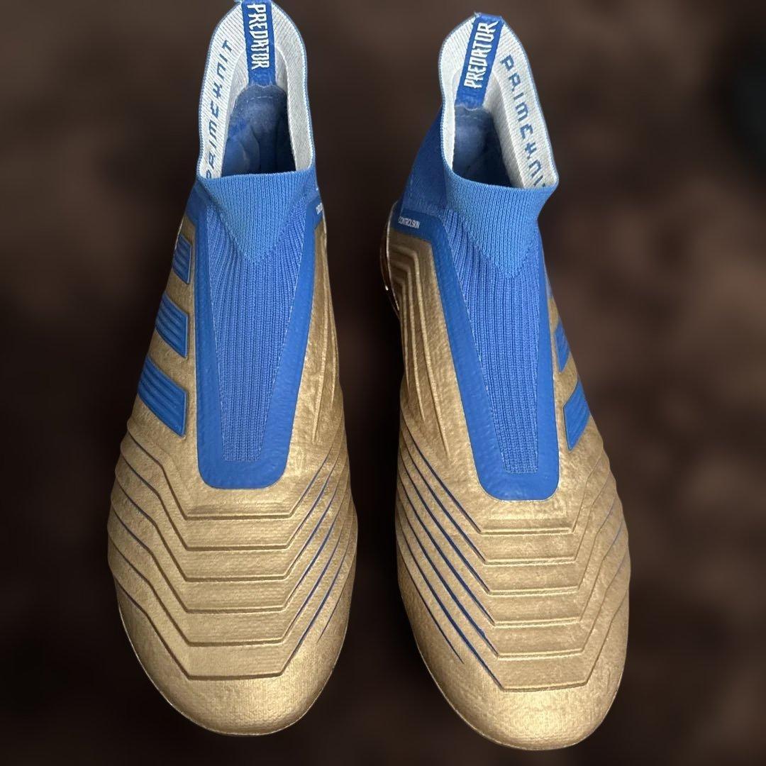 adidas Predator ゴールド/ブルー シューズ26.5