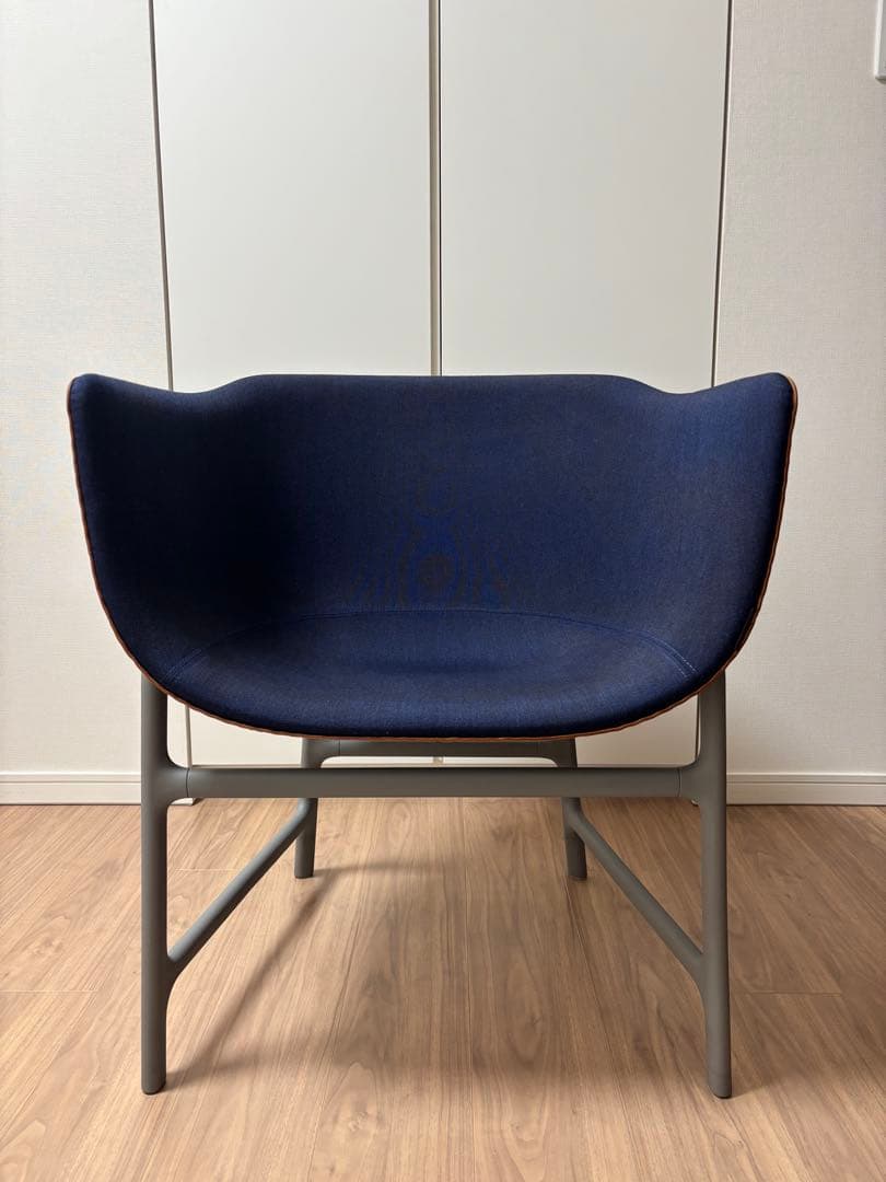 フリッツハンセン　ミナスキュールラウンジチェア　ネイビー