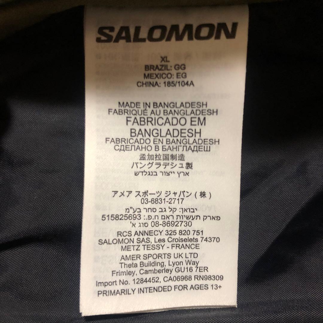 美品！ サロモン アノラックパーカー ハーフジップ スキー XL カーキ