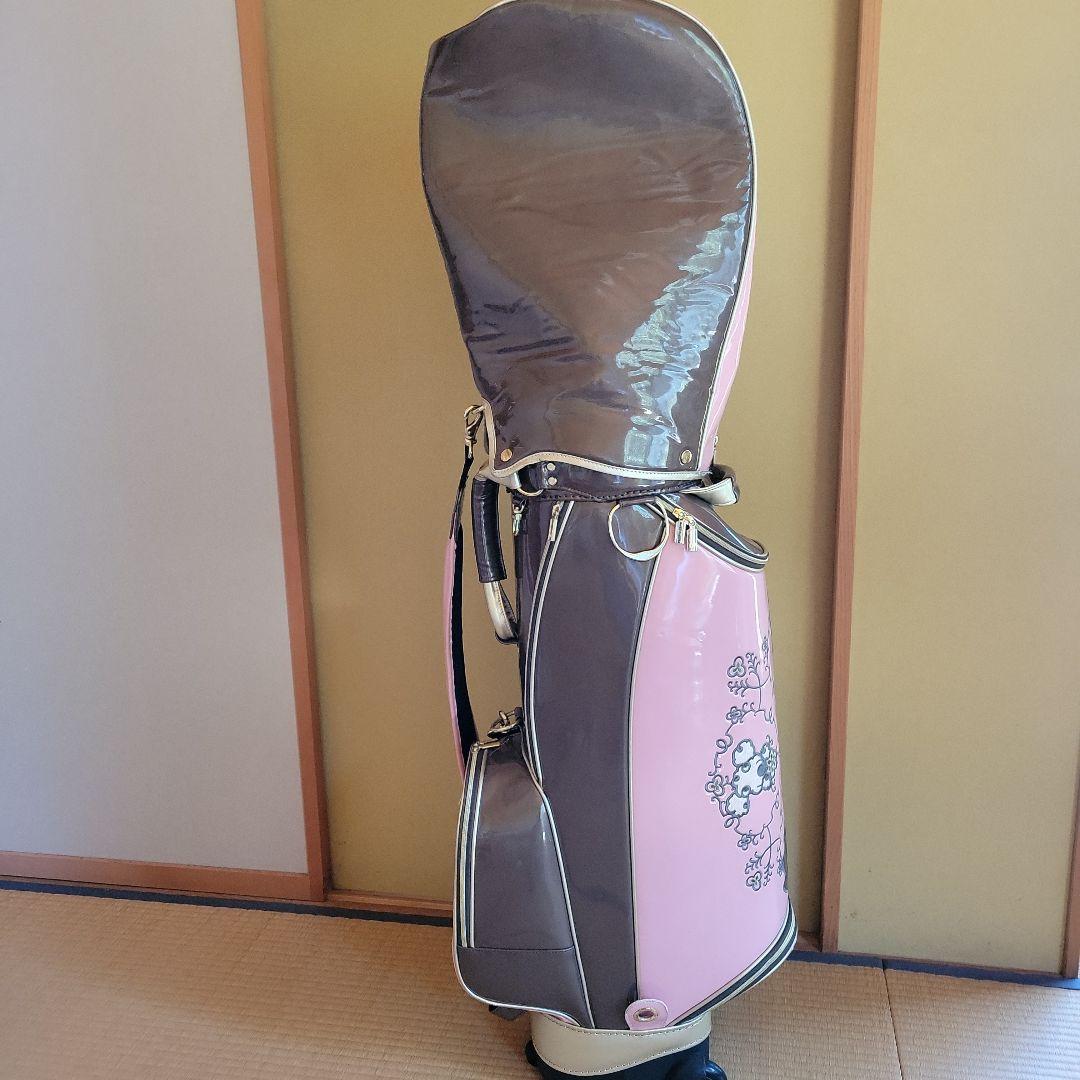 美品 MU SPORTS キャディバッグ キャスター付き レディース
