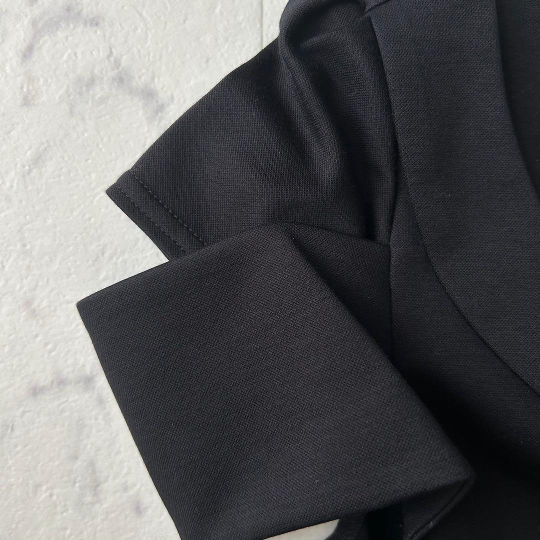 美品 FOXEY NEW YORK ストレッチ ブラウス　40 黒　洗える