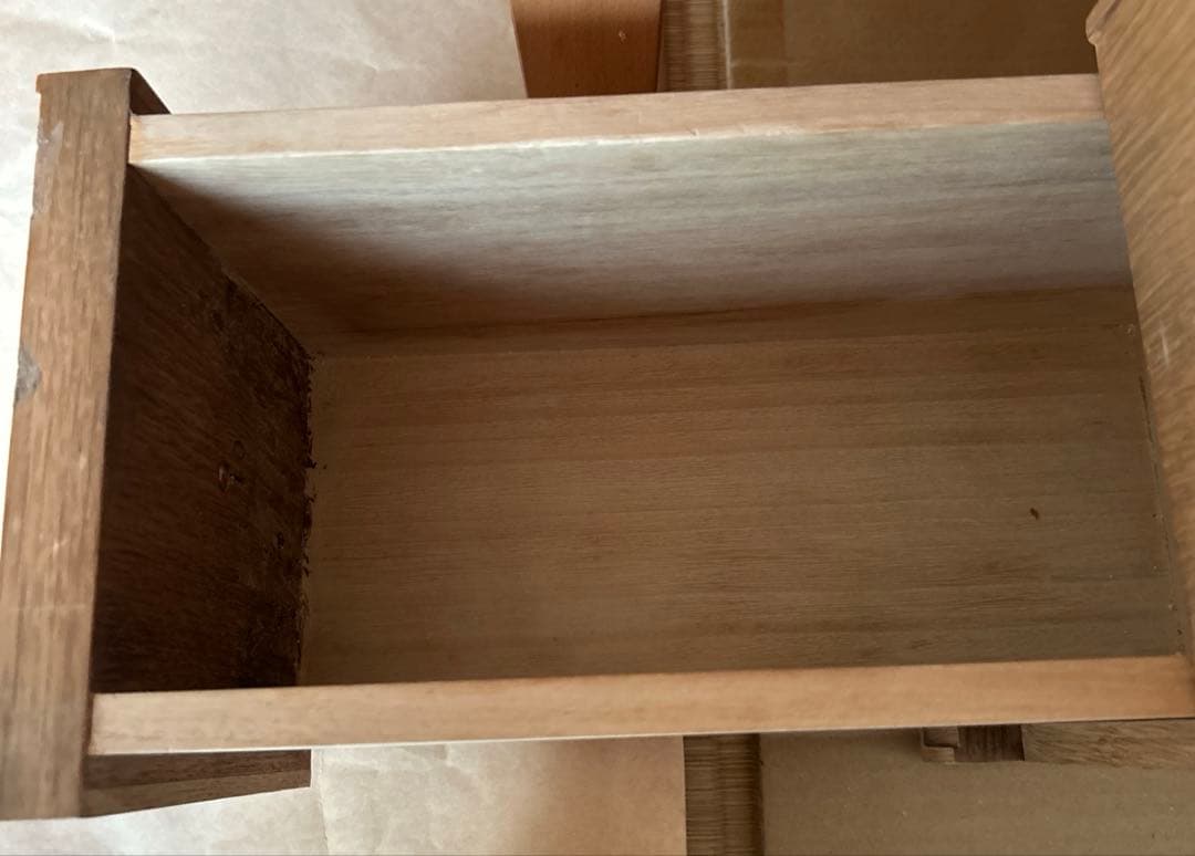 ①ドレッサー本体 ナラ　ナチュラル (※②一面鏡は別売り)日本製　椅子無し