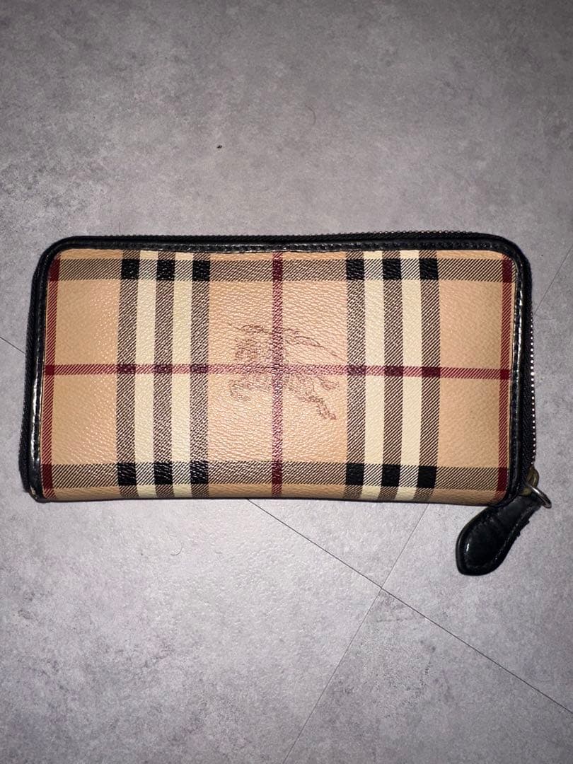 【極美品】BURBERRY バーバリー 長財布 ラウンドファスナー ノバチェック