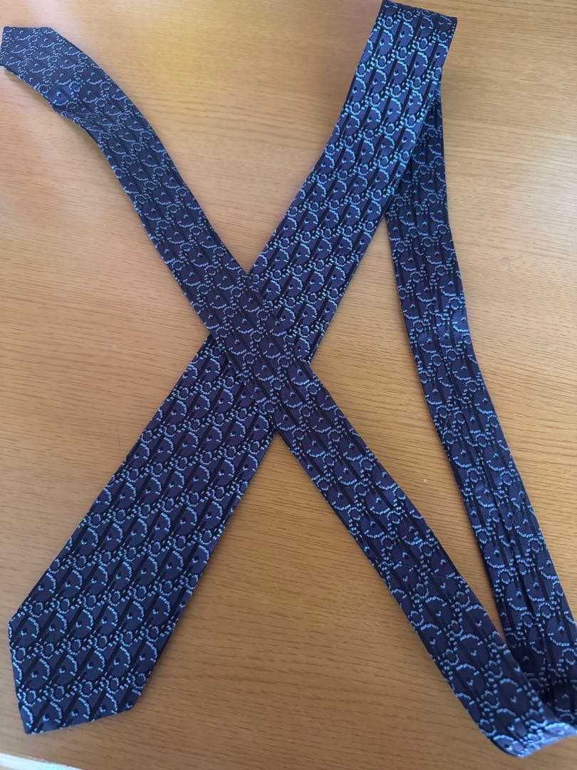 Christian Dior オブリーク柄　ネクタイ