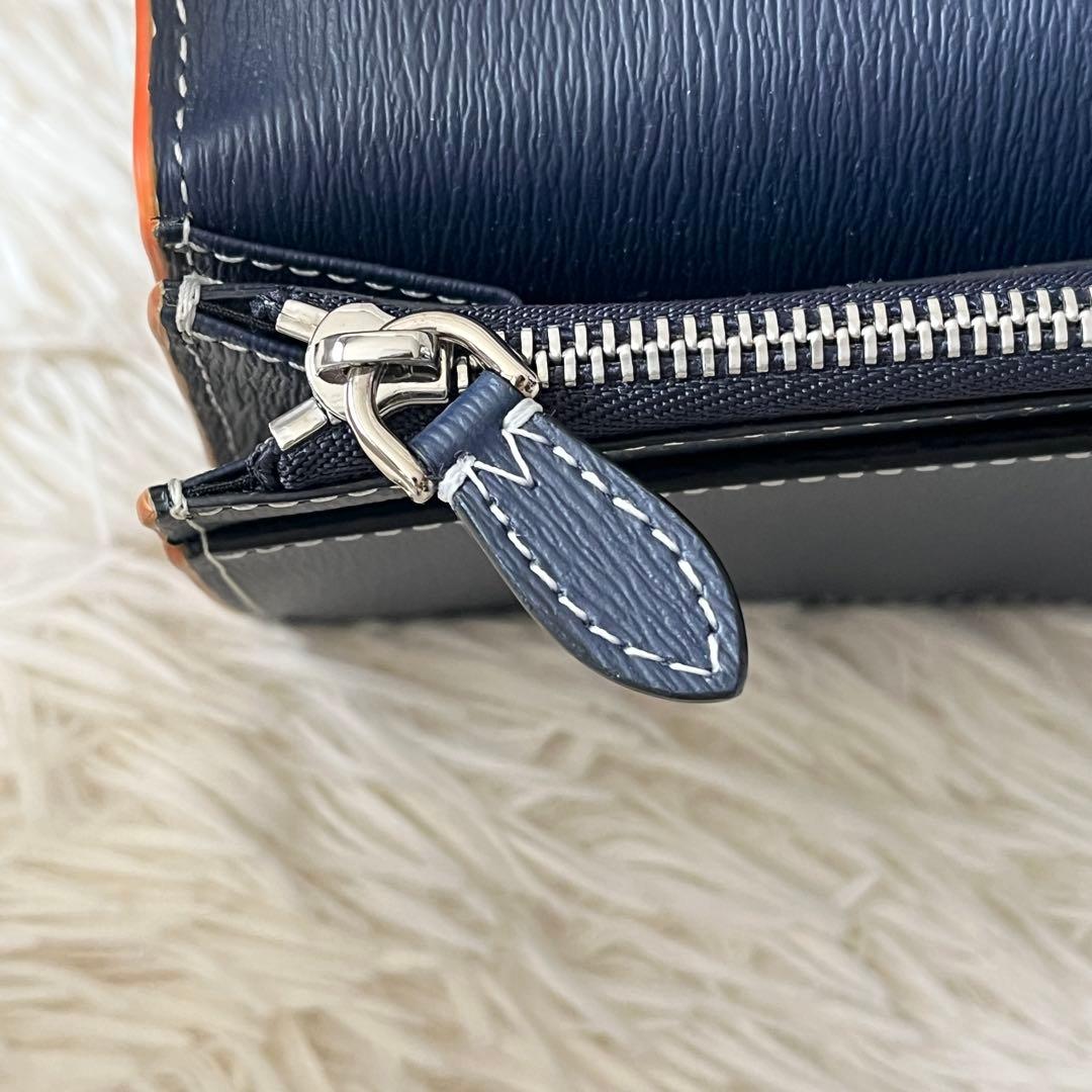 新品未使用✨BURBERRY バーバリー　ロングウォレット　レザー　ネイビー