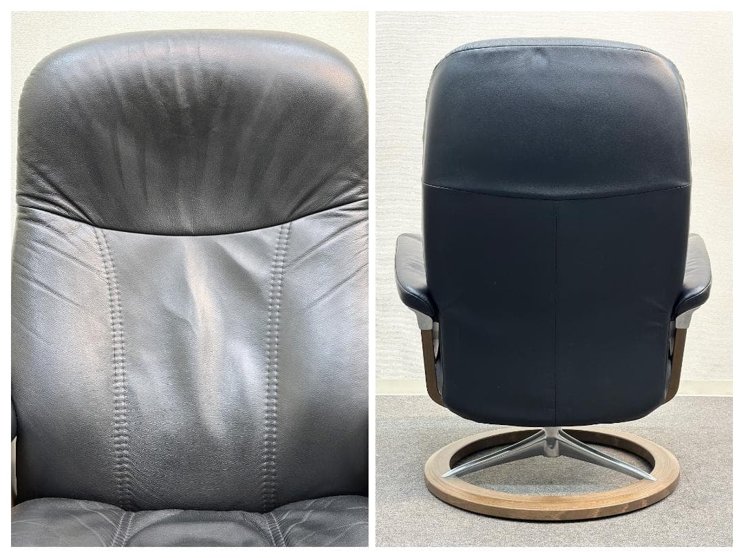 Stressless■ストレスレス　コンサルM　リクライニングソファ　オットマン