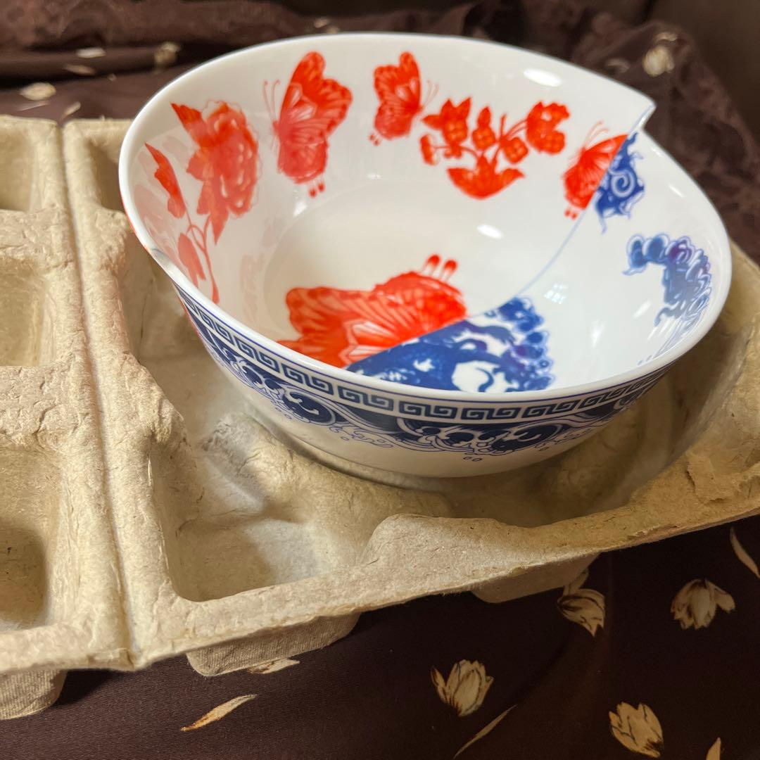 赤青花模様 陶器製