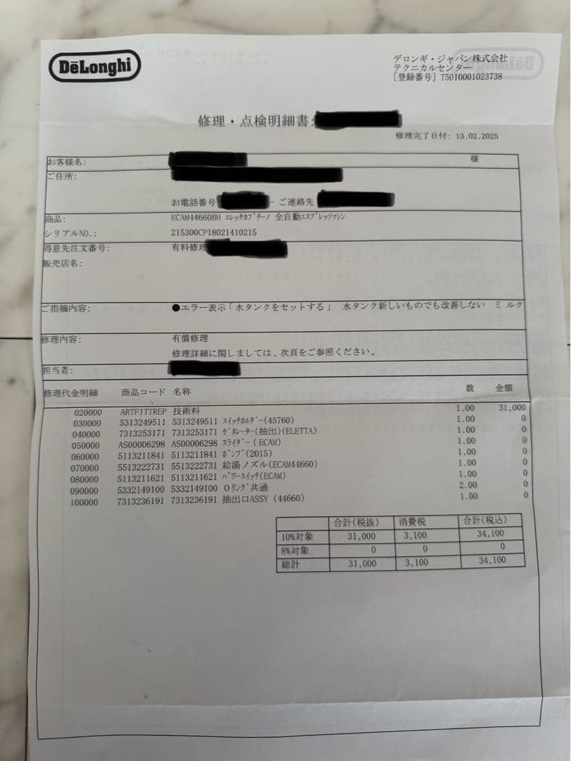 デロンギ 全自動エスプレッソマシン エレッタ カプチーノ ＥＣＡＭ４４６６０ＢＨ