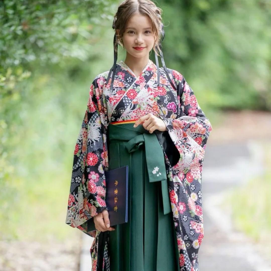 卒業式 袴 セット 小学生 簡単着付け 刺繍