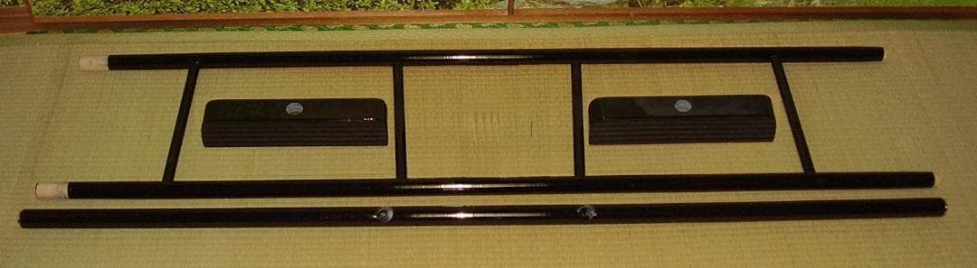 衣桁★几帳型衣桁 H170cm 黒塗★着物・帯・タペストリー　NHKで使用　新品