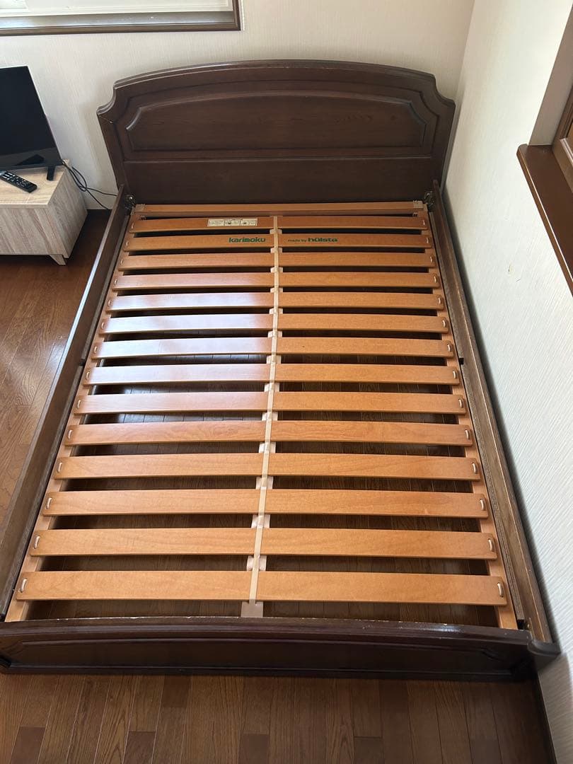 (直接引取り限定 ）カリモク ダブルベッドフレーム ドマーニ