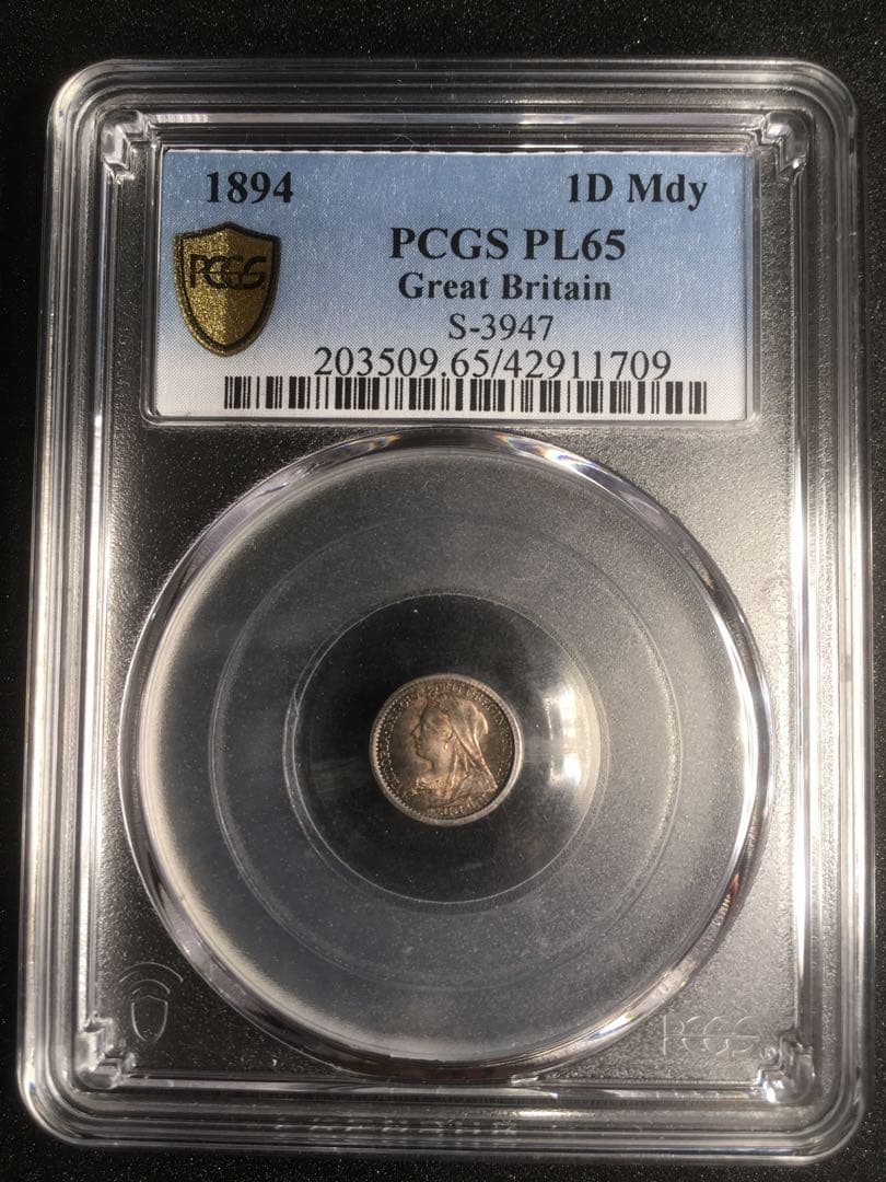 【PL65希少】1894年 PCGS PL65 ヴィクトリア女王 