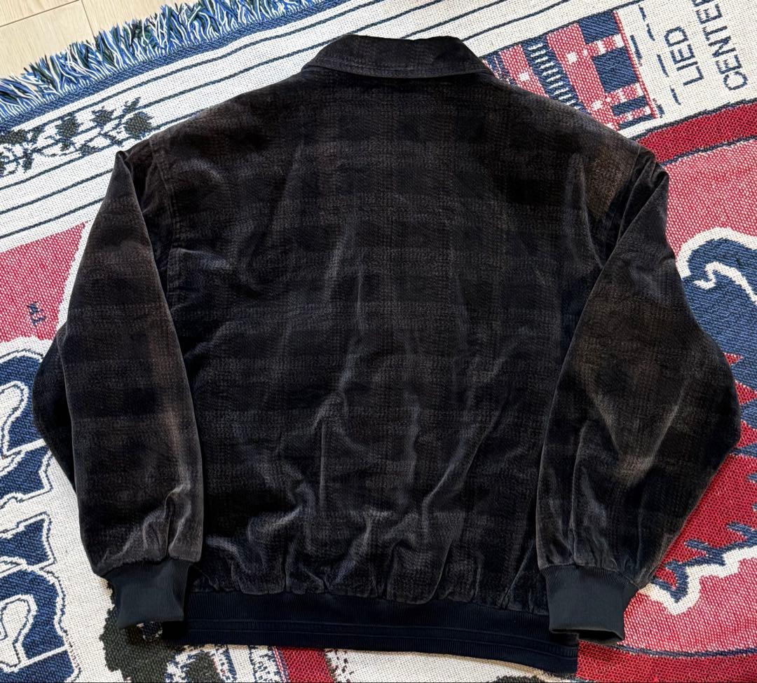 【古着】 old check patterned velour jacket