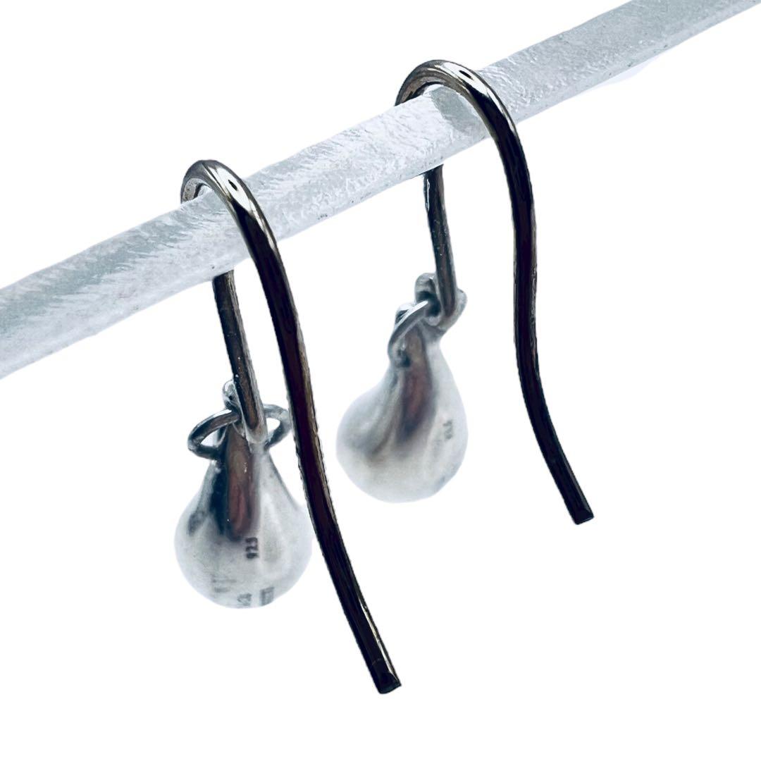 美品✨　ティファニー　ティアドロップ　フック　ダングル　ピアス　シルバー