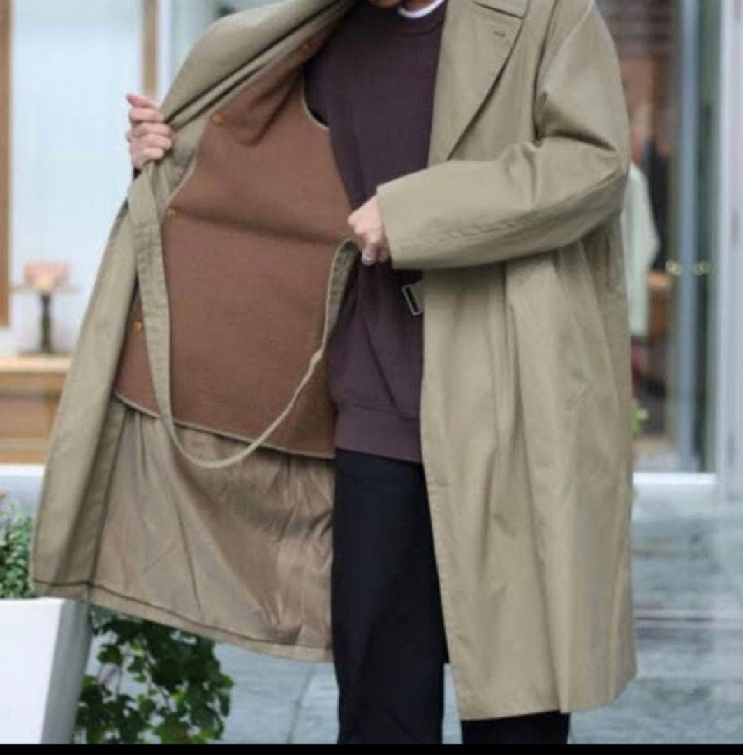 と*ん様 comoli コットンギャバジン タイロッケンコート 　サイズ1