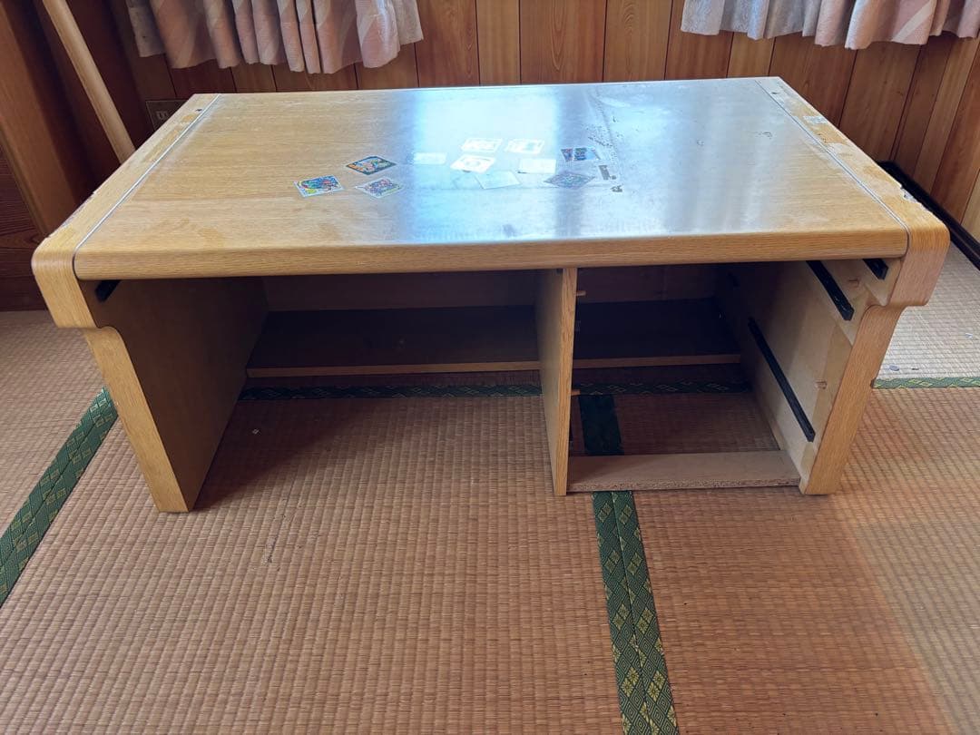 ジャンク品・木製オープンシェルフデスク