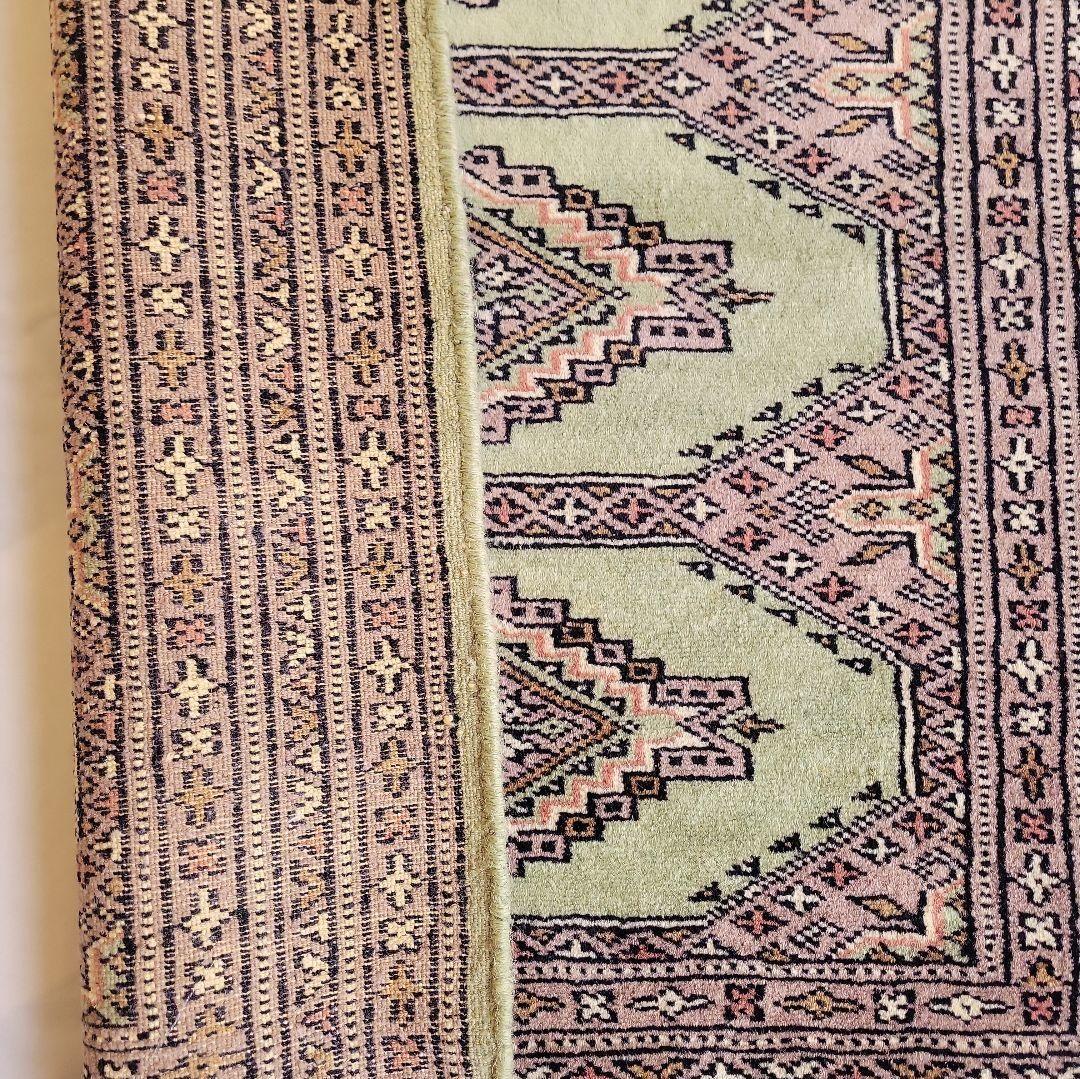 パキスタン手織りマット63x89cm(387)じゅうたん・絨毯・ラグ・ペルシャ