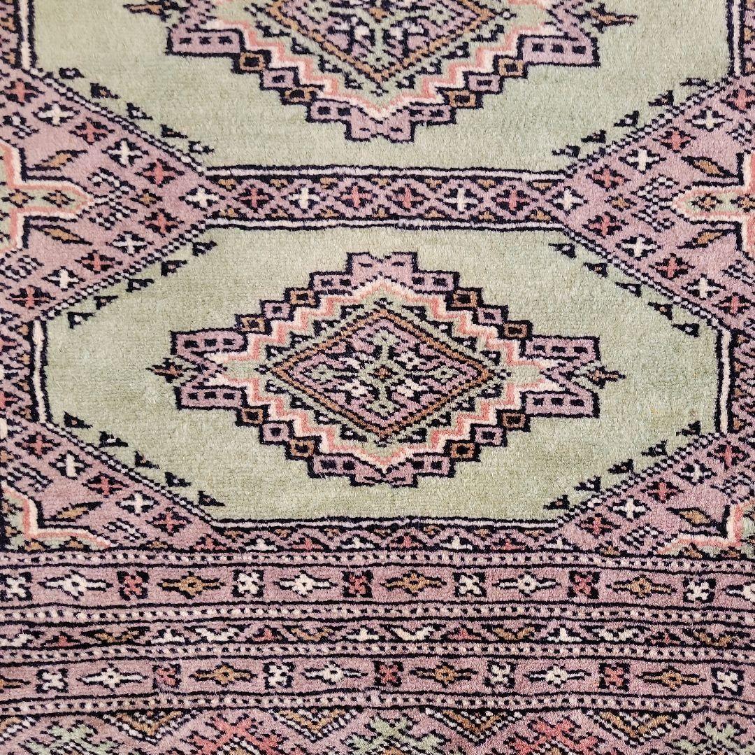 パキスタン手織りマット63x89cm(387)じゅうたん・絨毯・ラグ・ペルシャ