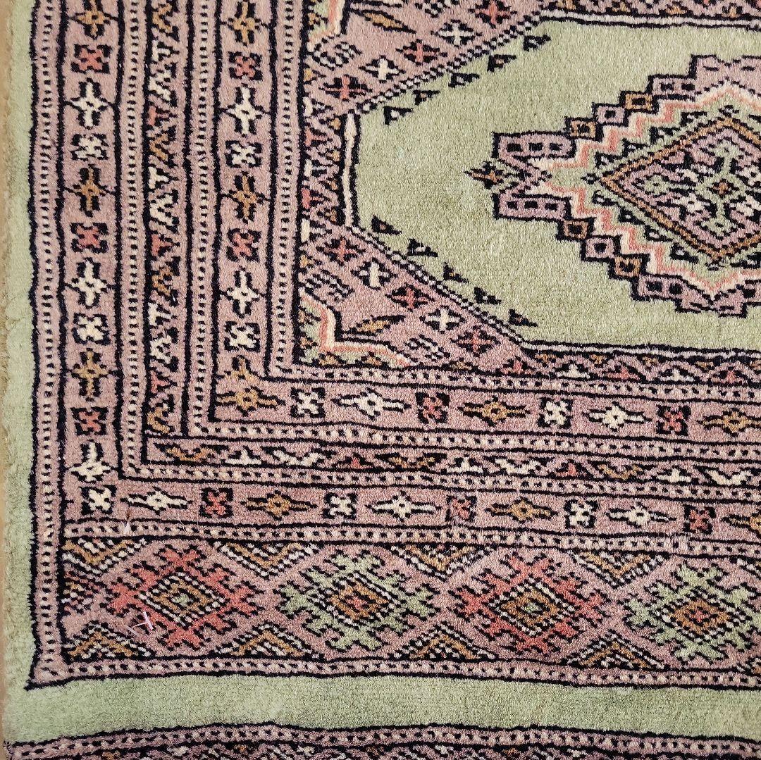 パキスタン手織りマット63x89cm(387)じゅうたん・絨毯・ラグ・ペルシャ