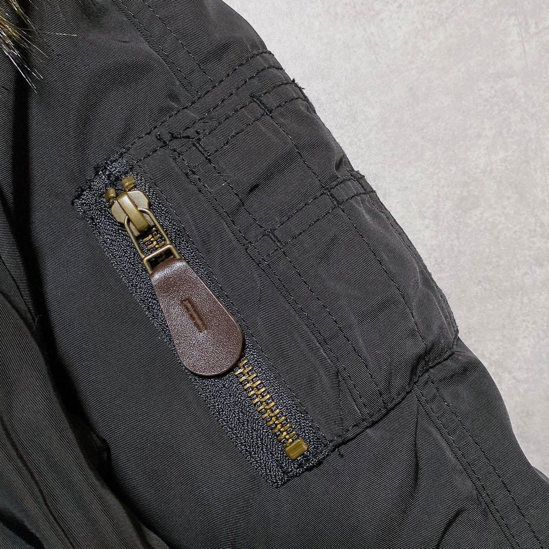 archive MOUSSY N2B フライトミリタリージャケット ブラック M