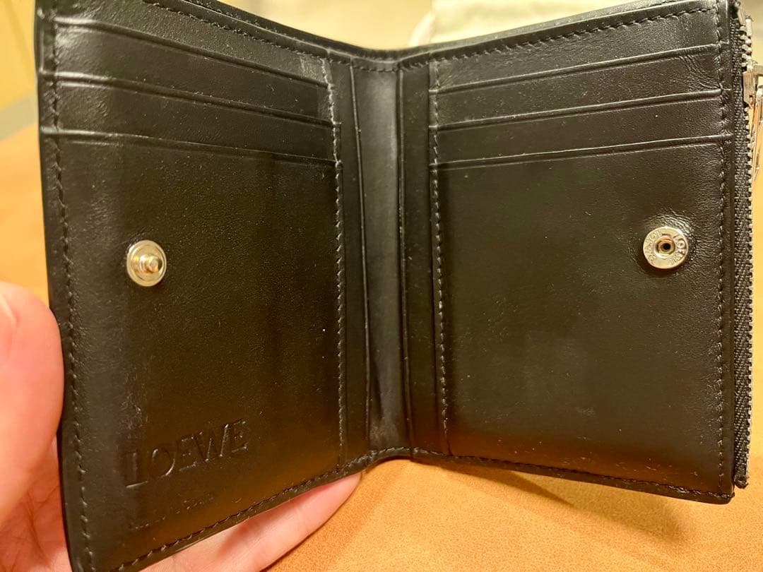 【LOEWE】スリム コンパクト ウォレット（ソフトグレインカーフ）