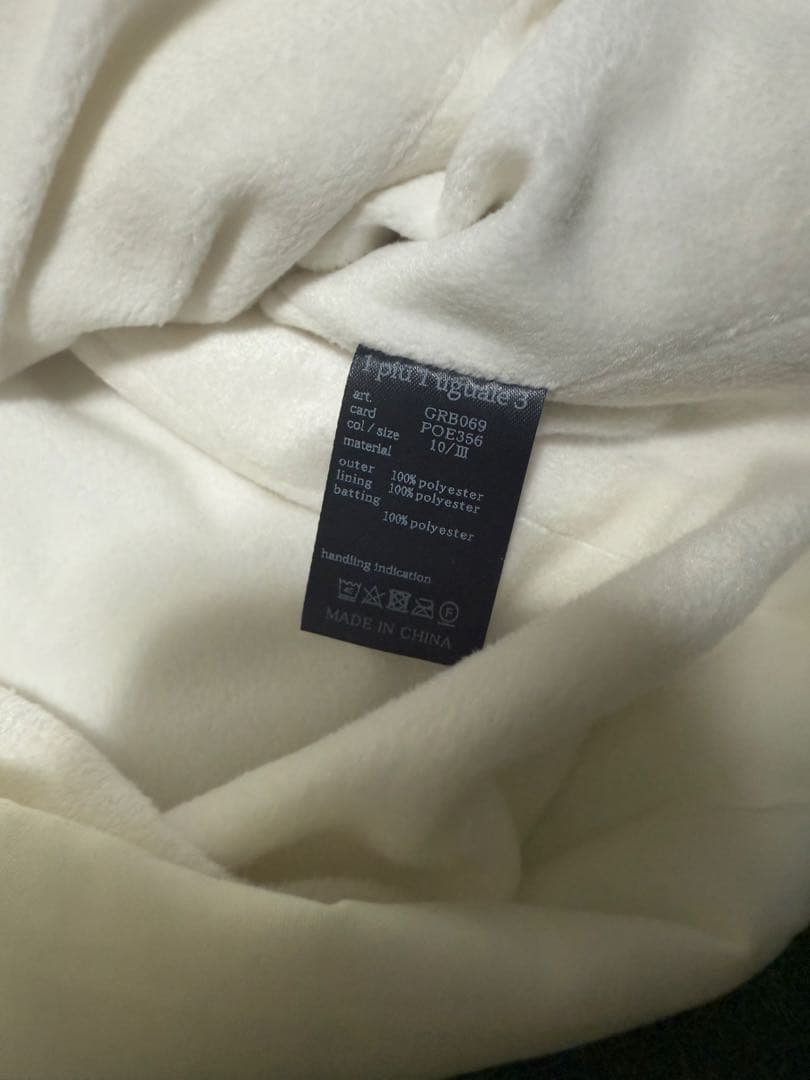 1piu1uguale3 GOLF ダウンジャケット　3(S)ホワイト