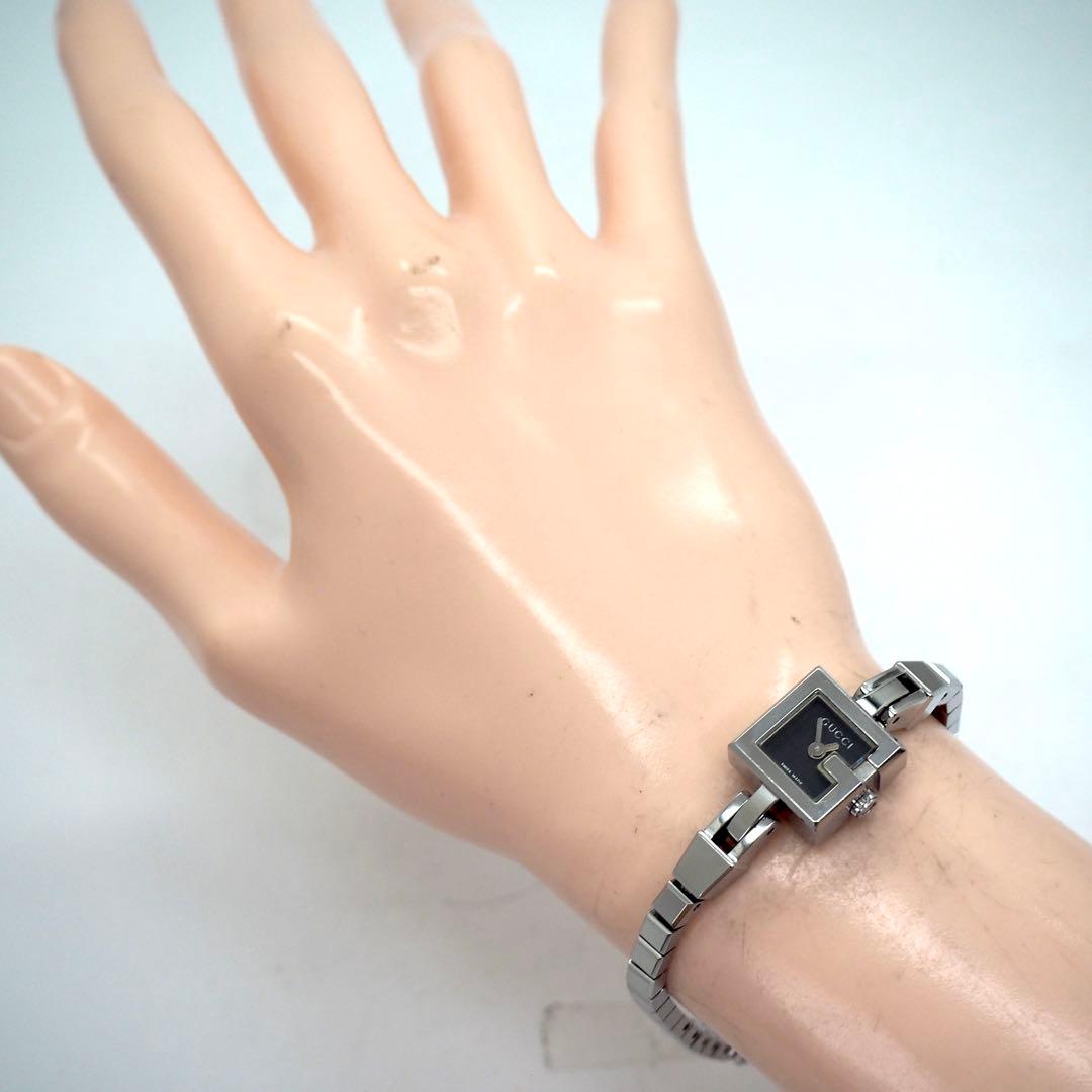 専用562 GUCCI Gロゴ　ミニ　102 レディース　ブラック　スクエア