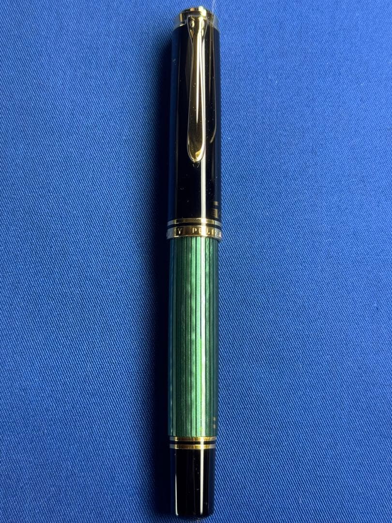 ペリカン スーべレーン m1000 緑縞