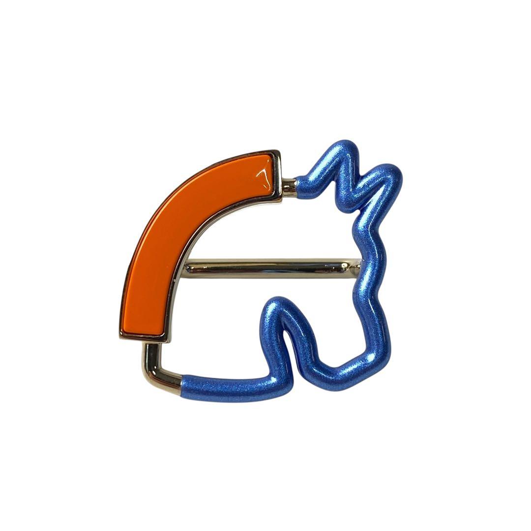 美品 エルメス HERMES 70 シュヴァル ネオン 馬 スカーフリング