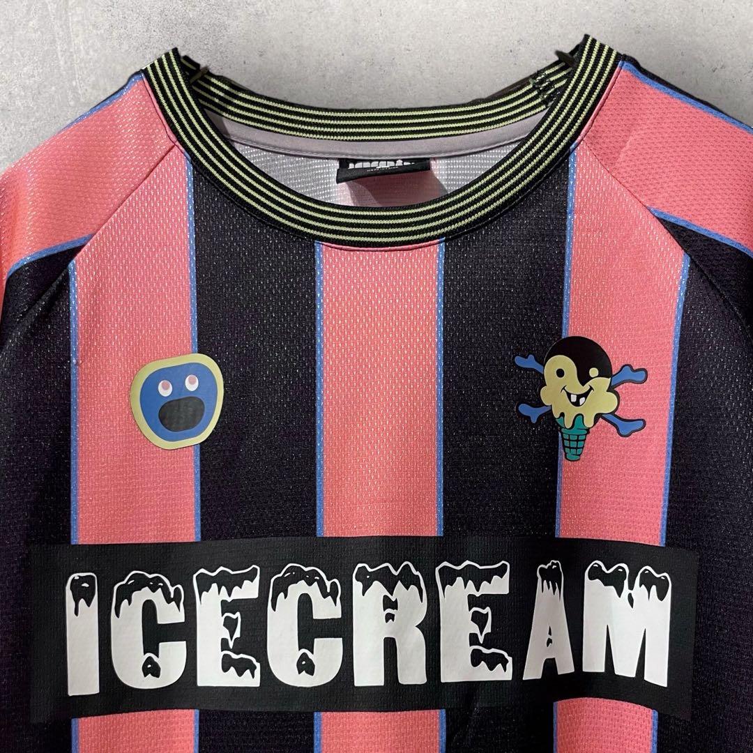 希少 ICECREAM ゲームシャツ サッカー NIGO BBC アイスクリーム