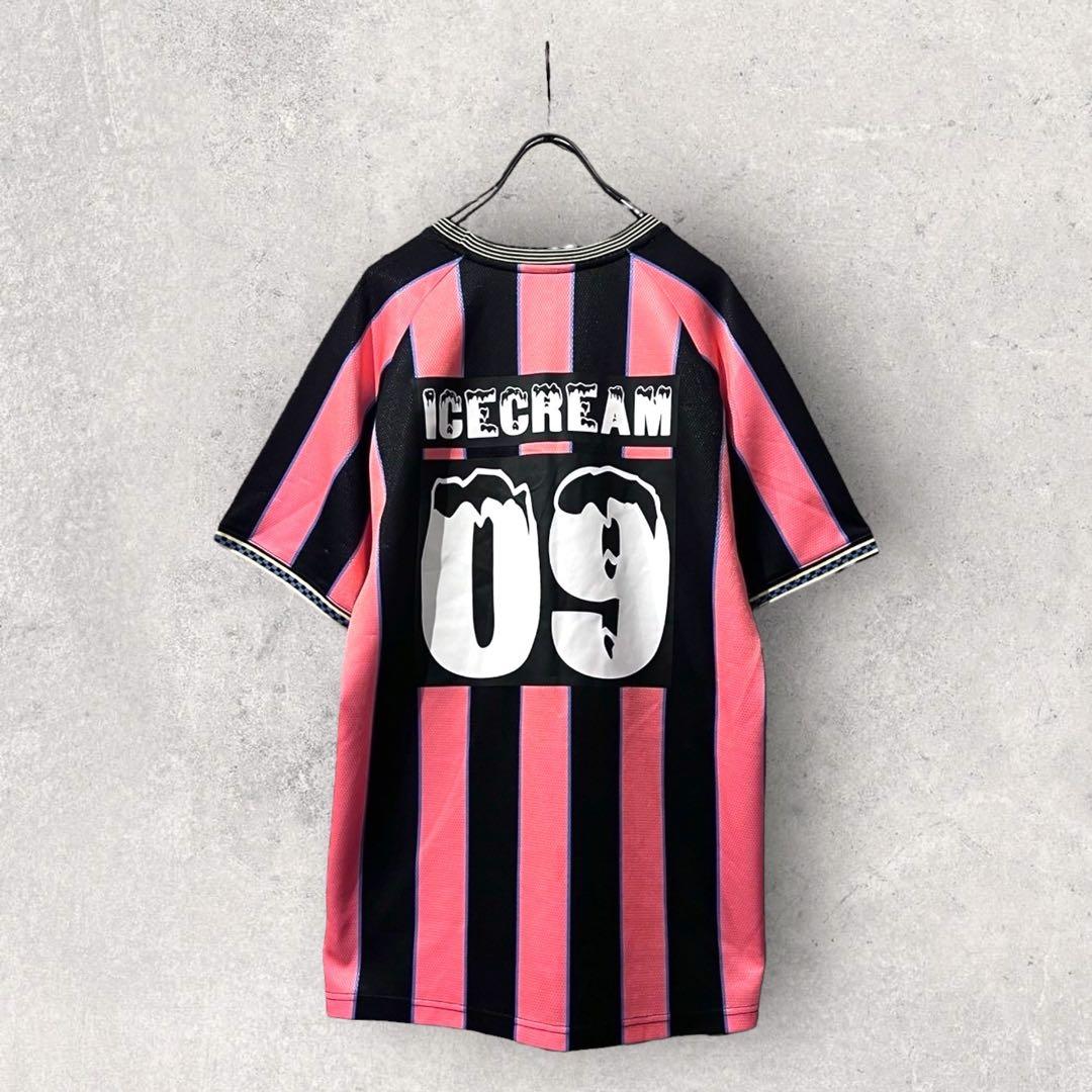 希少 ICECREAM ゲームシャツ サッカー NIGO BBC アイスクリーム
