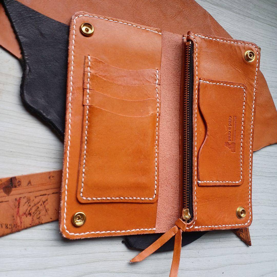 トラッカーウォレット　ロング　キャメル