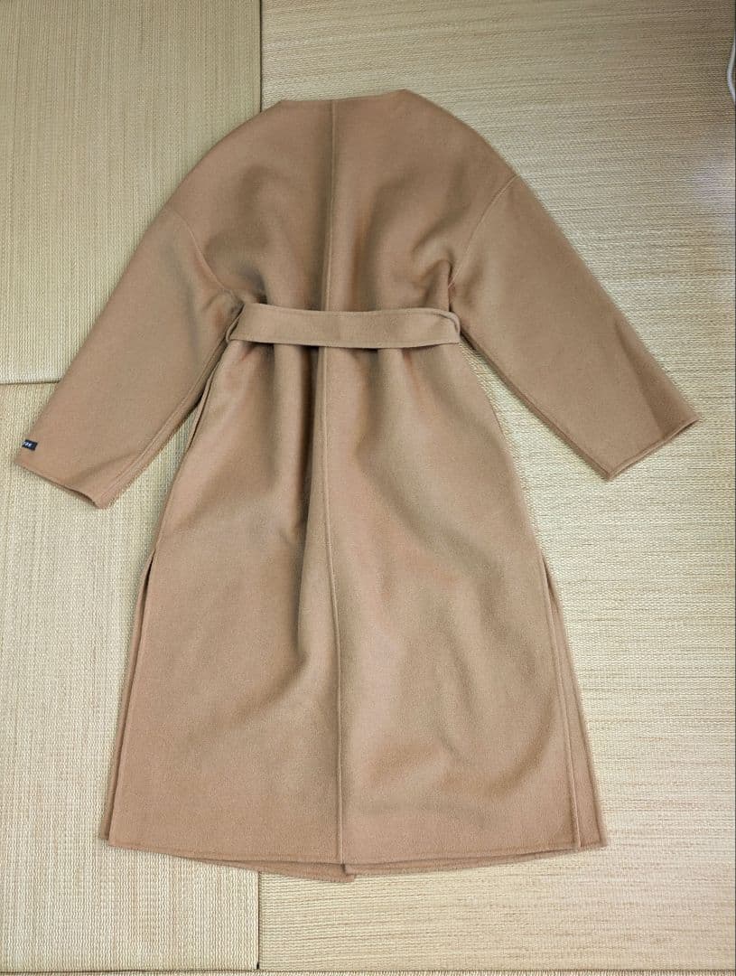 Lavish Gate バックタック ウール ガウンコート リバー キャメル