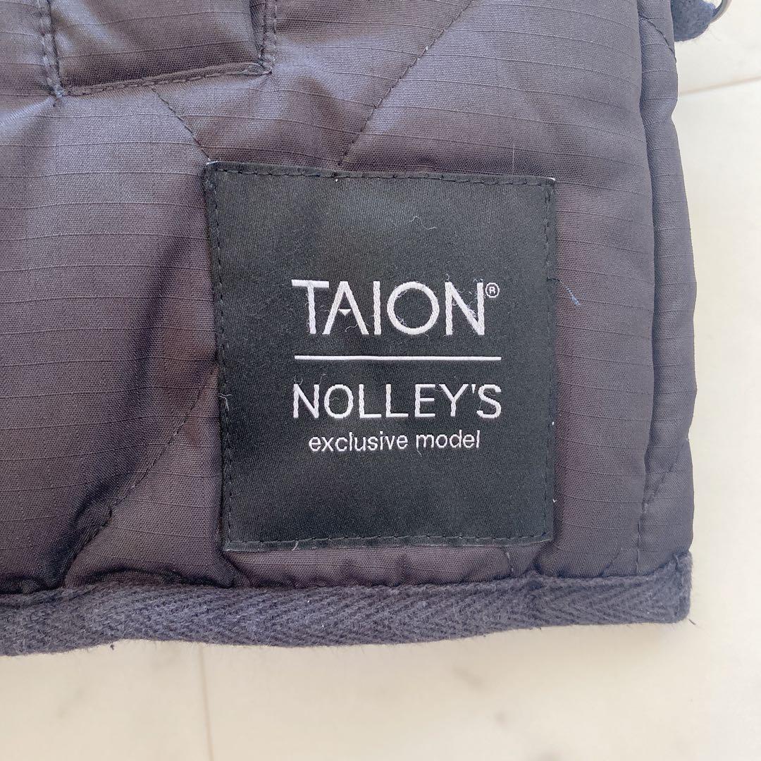 タイオン×ノーリーズ　ミリタリーリバーシブルショートダウン 黒