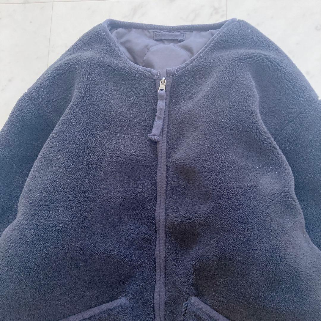 タイオン×ノーリーズ　ミリタリーリバーシブルショートダウン 黒